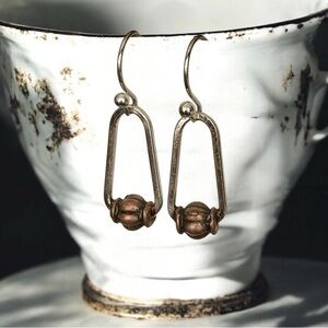 5 For $25💫Alternative Bronzed Barrel Earrings